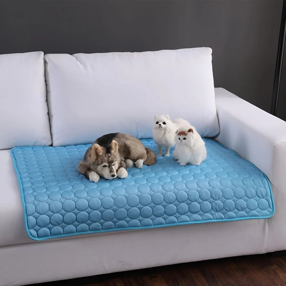 Hund Kühlmatte Sommer Haustier Kaltes Bett Extra Groß Für Kleine Große Hunde Haustier Zubehör Katze Langlebige Decke Sofa Katze Eis Pad Decke