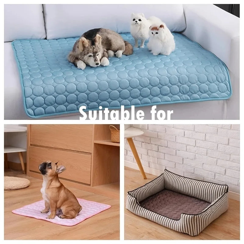 Hund Kühlmatte Sommer Haustier Kaltes Bett Extra Groß Für Kleine Große Hunde Haustier Zubehör Katze Langlebige Decke Sofa Katze Eis Pad Decke