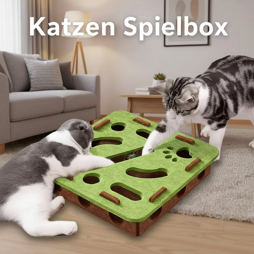 Katze Puzzle Spielzeug Filz Puzzle Box Katze Übung Spielzeug Mit Ball Indoor Sport Unterhaltung Jagd Katze Spielzeug Für Indoor Katzen
