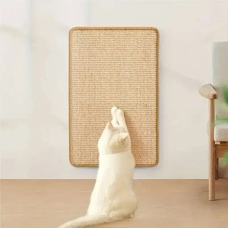 1 Stück langlebiges Hanfseil-Kratzbrett für Katzen und Kaninchen – kein Chaos, Sicherheitsdesign für Sofa, magischer unsichtbarer Kleber, mehrschichtige Übung