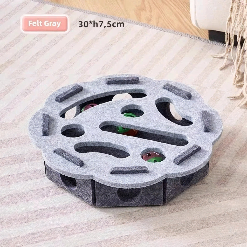 Katze Puzzle Spielzeug Filz Puzzle Box Katze Übung Spielzeug Mit Ball Indoor Sport Unterhaltung Jagd Katze Spielzeug Für Indoor Katzen