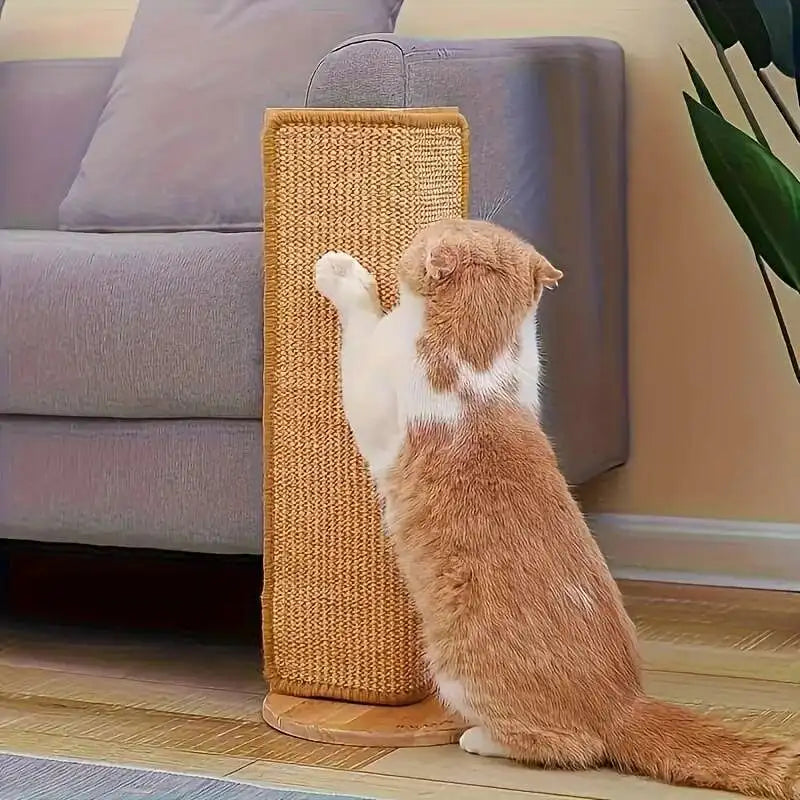 1 Stück langlebiges Hanfseil-Kratzbrett für Katzen und Kaninchen – kein Chaos, Sicherheitsdesign für Sofa, magischer unsichtbarer Kleber, mehrschichtige Übung