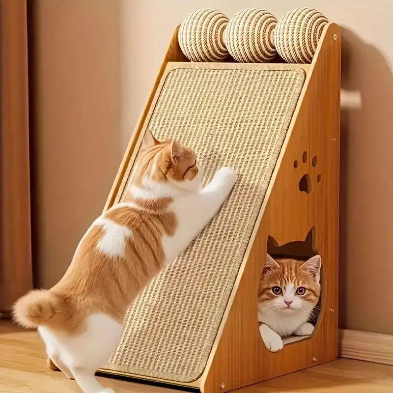 1 Stück langlebiges Hanfseil-Kratzbrett für Katzen und Kaninchen – kein Chaos, Sicherheitsdesign für Sofa, magischer unsichtbarer Kleber, mehrschichtige Übung