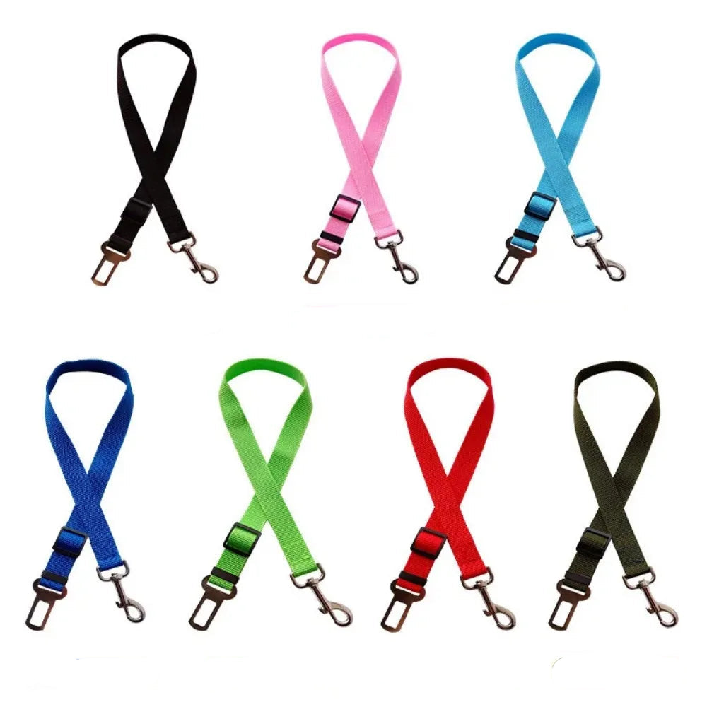Einstellbare Haustier Katze Hund Auto Sitz Gürtel Haustier Sitz Fahrzeug Hundegeschirr Blei Clip Sicherheitshebel Traktion Hundehalsbänder Hunde Zubehör