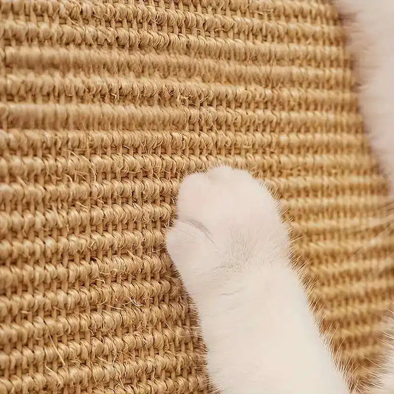 1 Stück langlebiges Hanfseil-Kratzbrett für Katzen und Kaninchen – kein Chaos, Sicherheitsdesign für Sofa, magischer unsichtbarer Kleber, mehrschichtige Übung